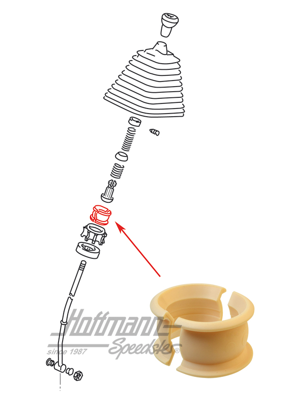 Lagerschale, Schalthebel, 79-92 | 823 711 255 | 315-1600