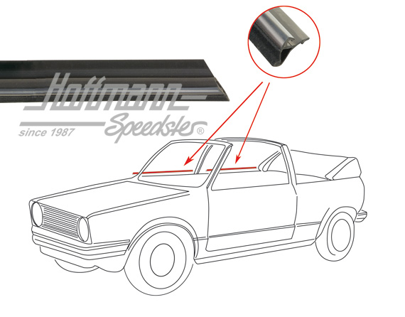 Türschachtdichtung, außen, v/h, re. | 155 837 474 C | 180-4050-02