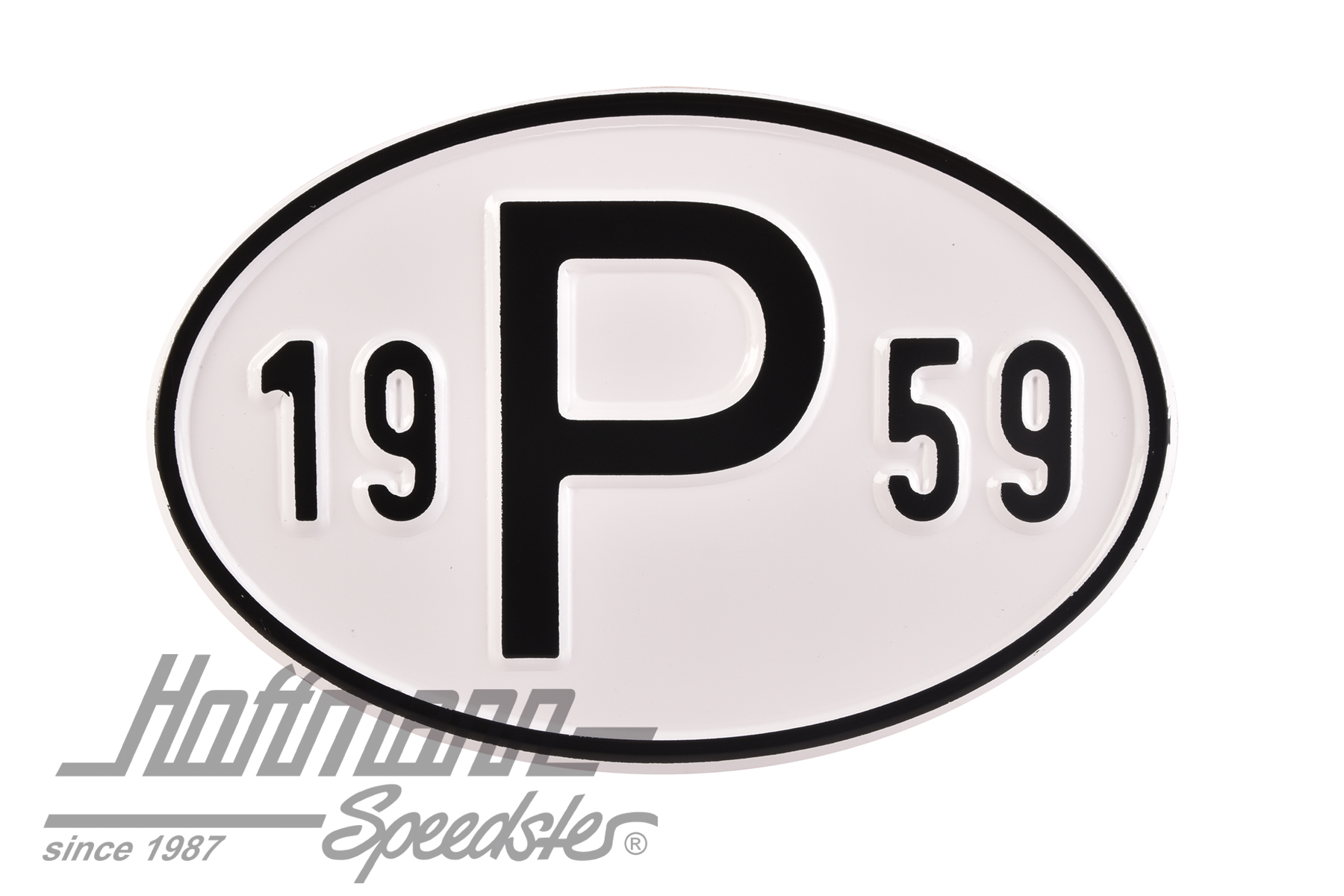 Nationalitätsschild "P", "1959", Alu |  | 020-2405-59