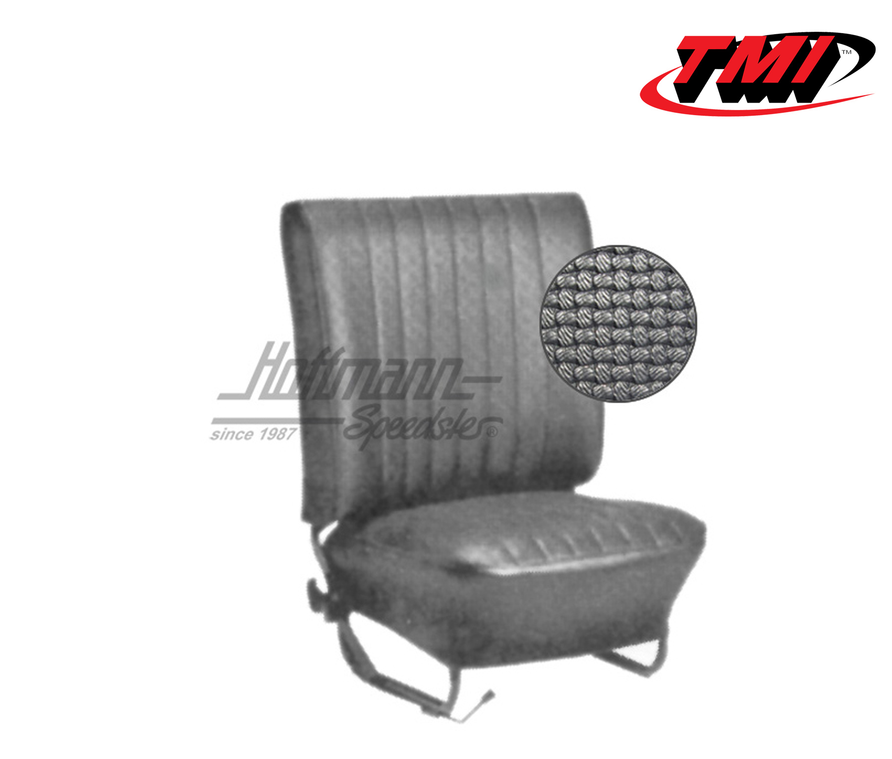 Sitzbezüge, Limousine, 8.64-7.67, Korbmuster, schwarz | 43-1124-01 | 055-5540