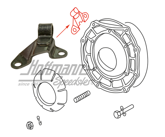 Halter, Kupplungsseilführung, 68-71 | 113 301 165 | 020-4151-05