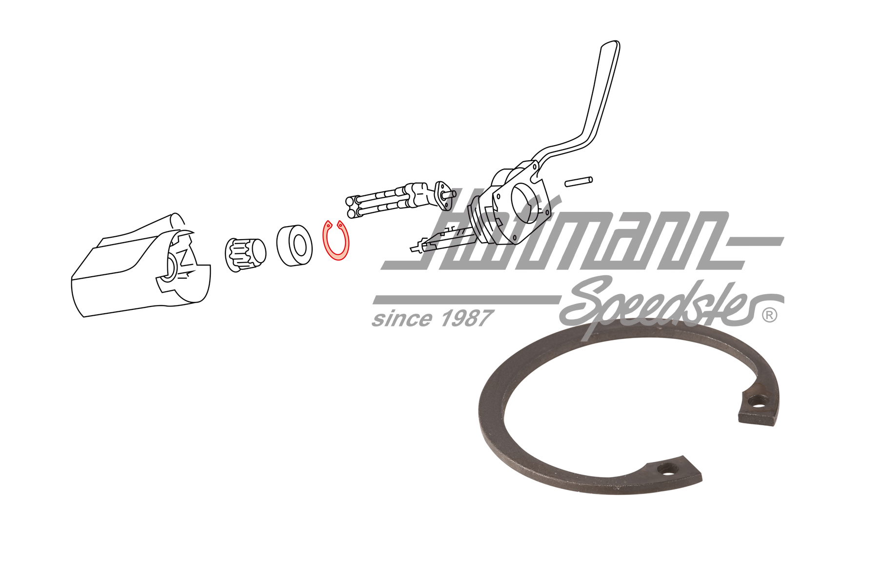 Sprengring, Lager/Lenksäule, 8.69- | 111 953 563 A | 020-2431-66