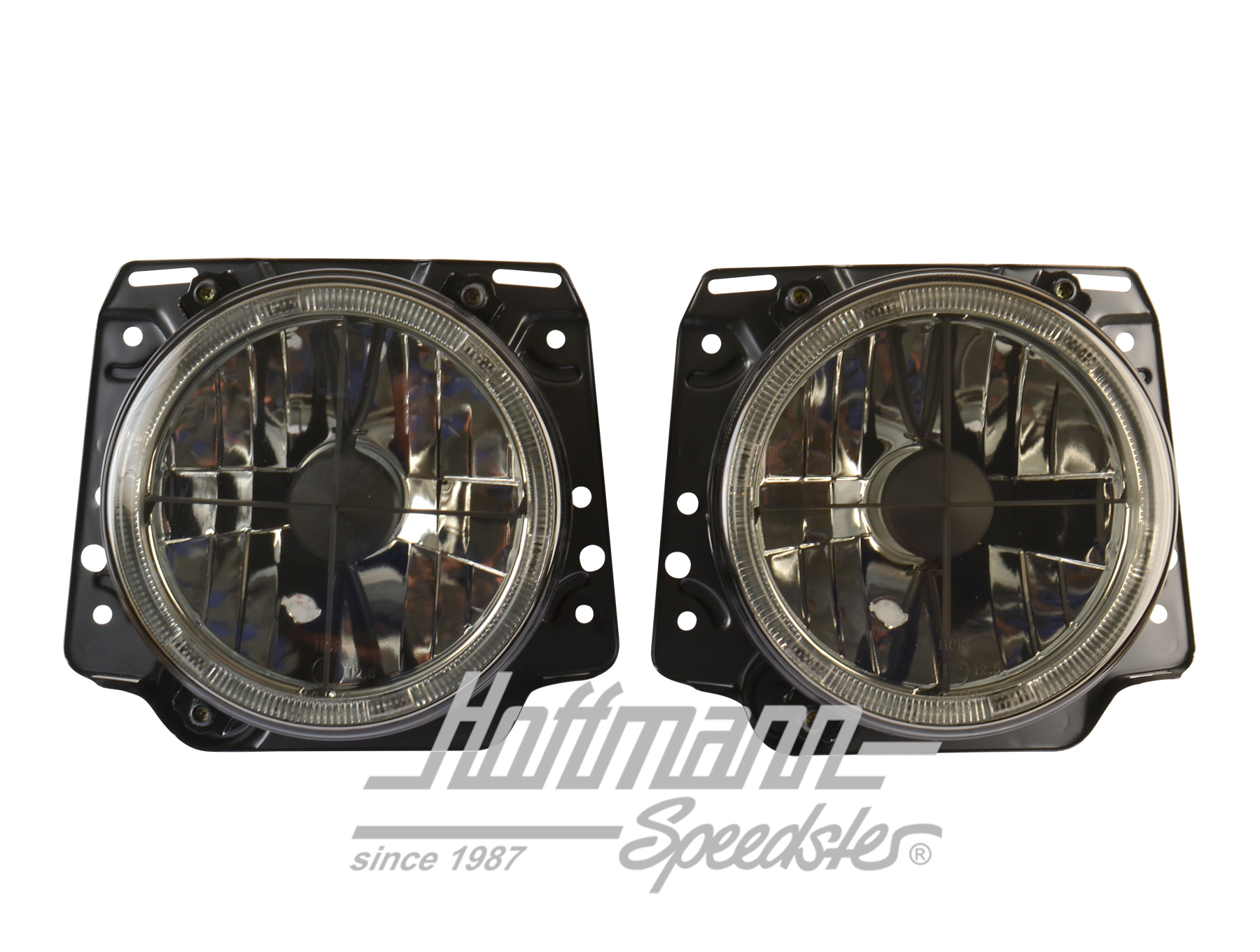 Scheinwerfersatz, H4, schwarz/Angel-Eyes | 191 942 753 A  201BXH | 209-3815