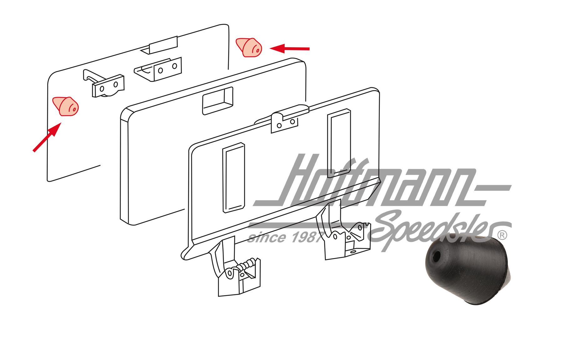 Stopfen, Serviceklappe, Bus T3, 79-92 | N  902 393 01 | 350-6060