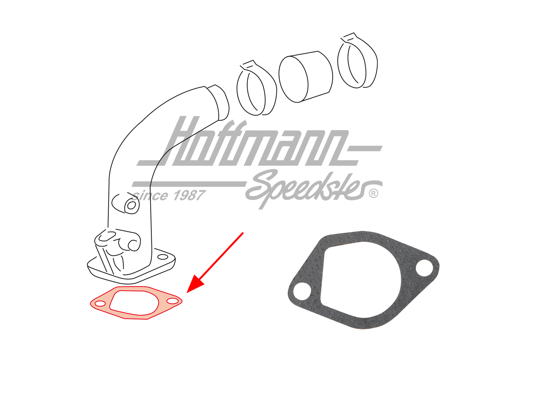 Dichtung, Ansaugkrümmer, 74-94