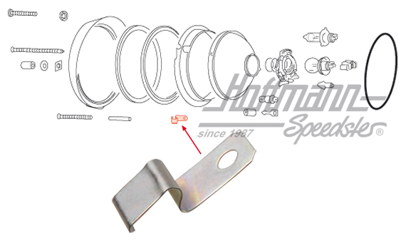 Klammer, Scheinwerferglas, 8.67-7.73