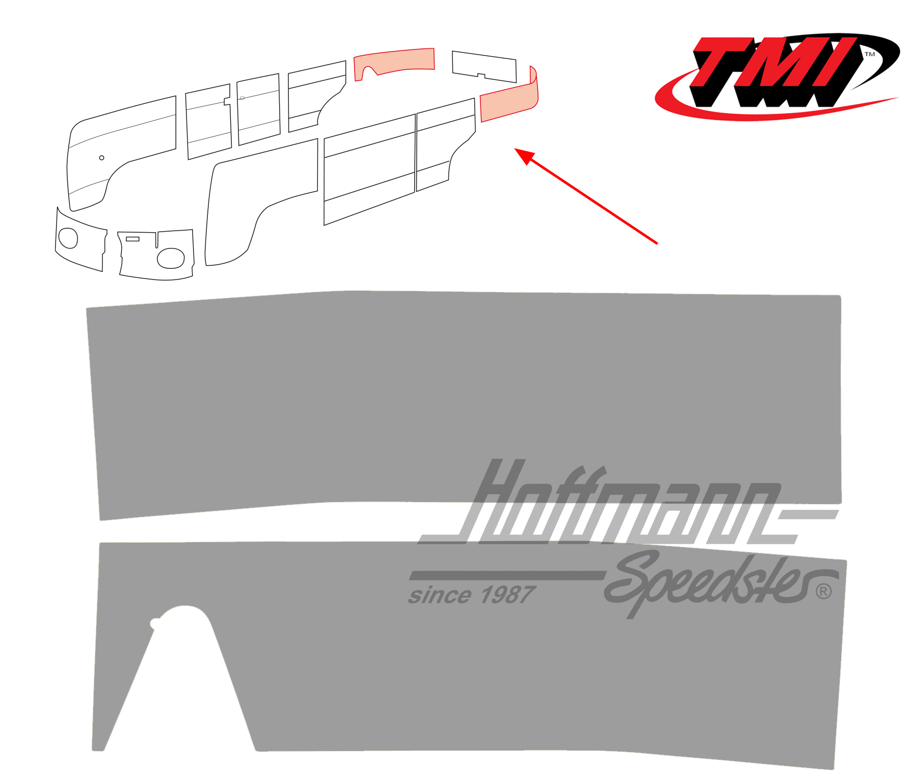 Seitenverkleidungen, hinten, 55-62, grau | 10-2141-16 | 098-0582-03