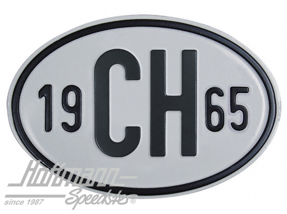 Nationalitätsschild "CH", "1965", Alu |  | 020-2401-65