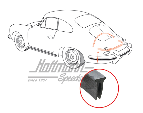 Motorraumdichtung, Stirnwand, 356 A/B/C | 369 061 39 | 510-6618