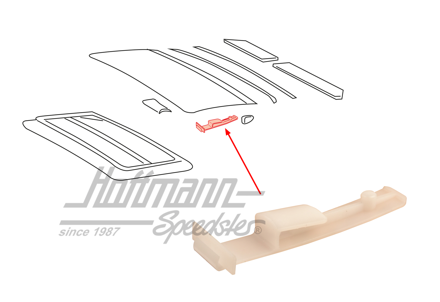 Halter, Stahlschiebedach, 911, 83-98