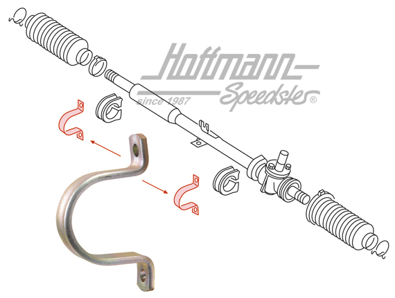 Schelle, Lenkgetriebe, Golf 1 | 171 419 875 | 140-5133