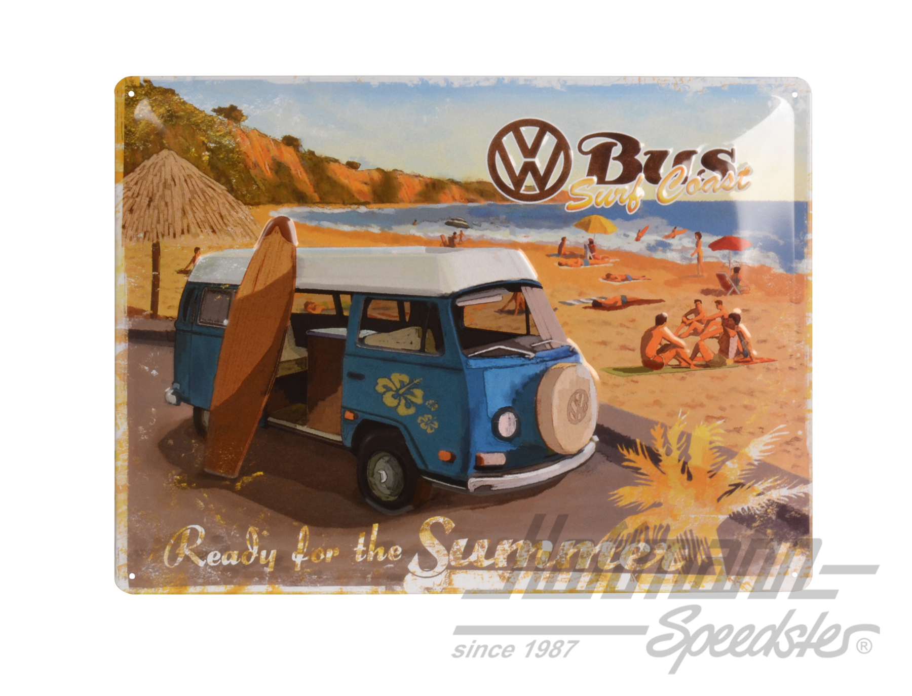 Blechschild, Bulli, Ready for the Summer | 23129 | 021-0176-36