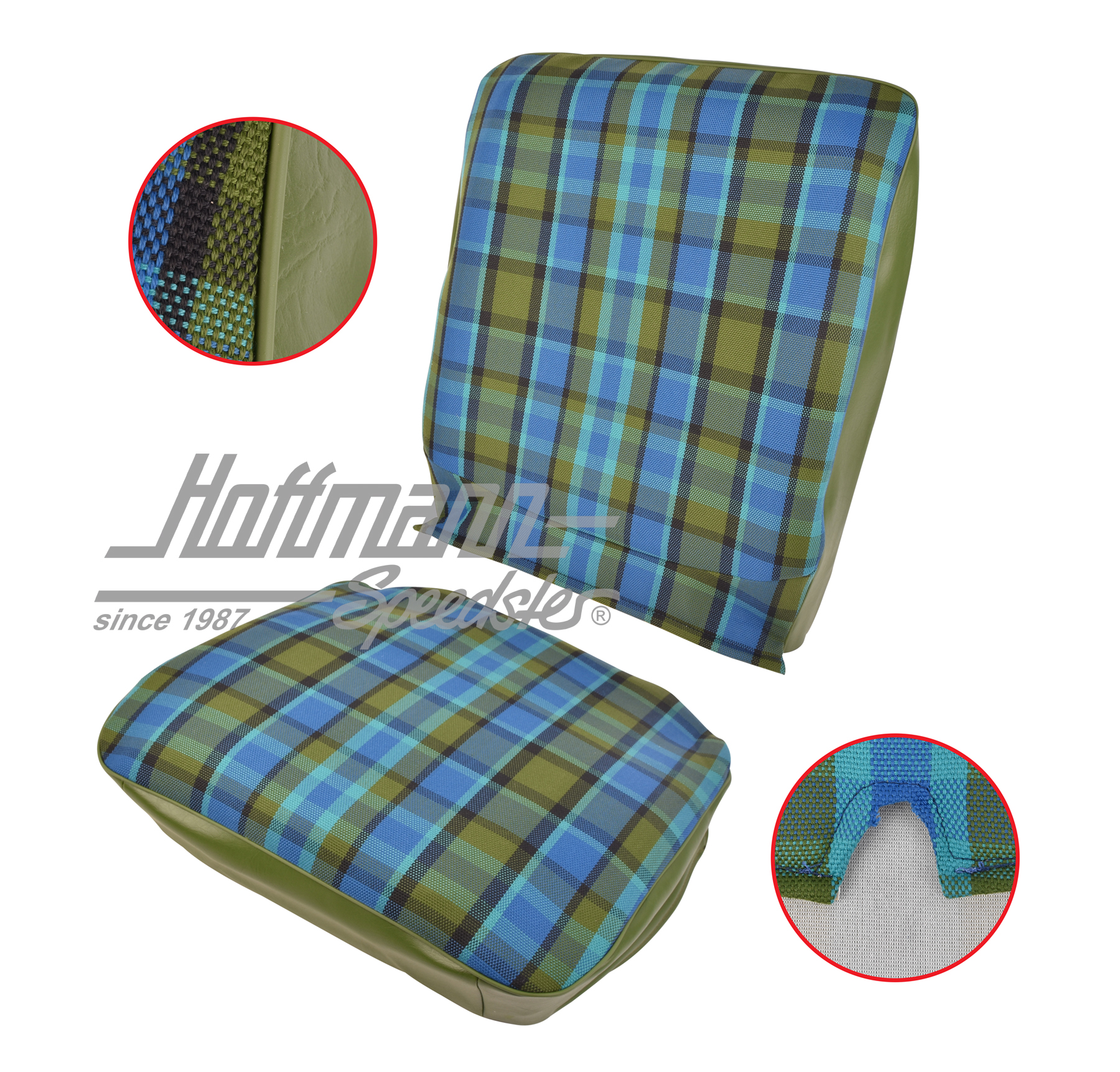 Sitzbezug, Westfalia, blau/grün, 68-74 |  | 098-1305-50