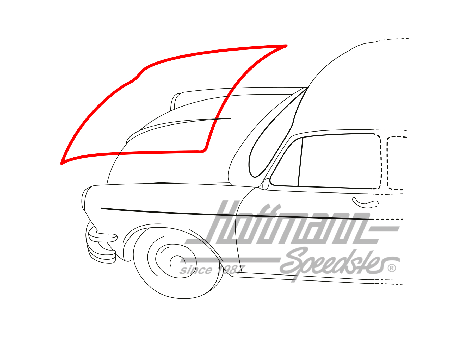 Fronthaubendichtung, Typ 3, 4.61-7.69