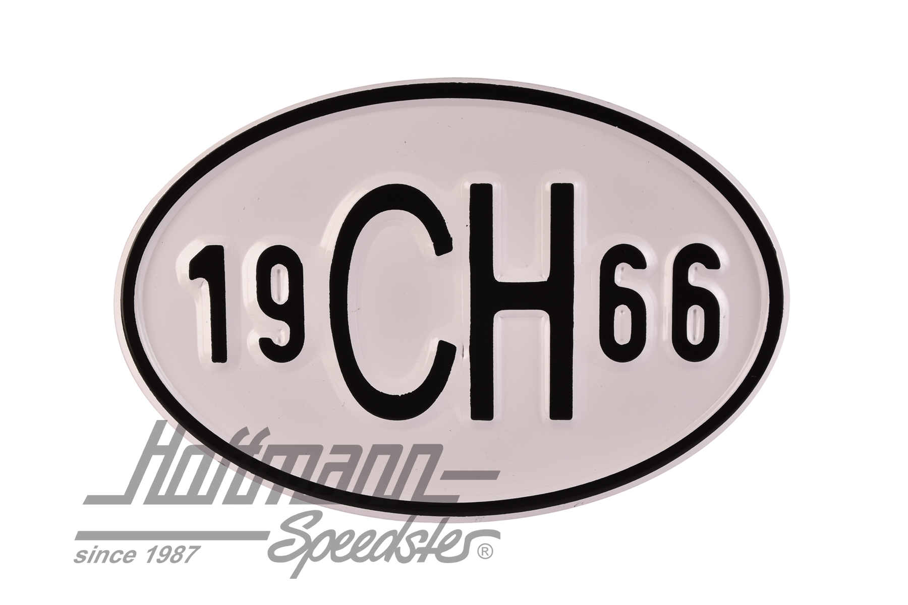 Nationalitätsschild "CH", "1966", Alu |  | 020-2401-66