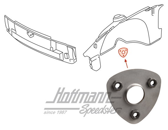 Verstärkungsblech, Stabilisator, vorne | 914 501 162 10 | 600-8000