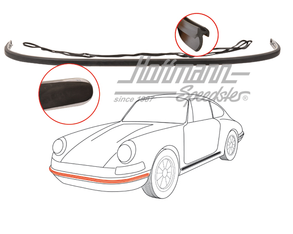 Zierleiste, Stoßstange, vorne, breit