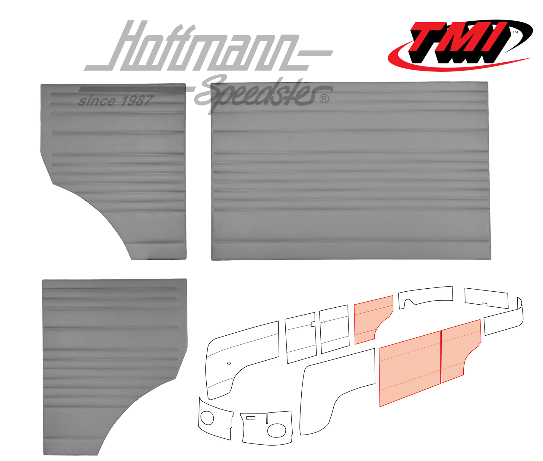 Seitenverkleidungen, Mitte, 55-62, grau | 10-2112-16 | 098-0576-03