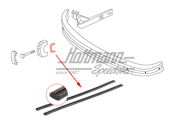 Keder, Stoßstangenhorn, 8.71-7.74 | 141 707 241 B | 060-0063-04